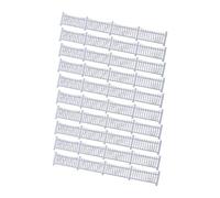 KiBcsLic 10 Pièces Miniature Clôture Maquette Chemin de Fer Barrière Paysagère Maquette Rail Architecture Décor Confection PP Adapté Aux Collectionneurs Bricol, Style B