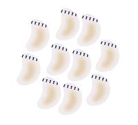 KiBcsLic 10 Pièces Stickers Talon Gel Protège-talon Autocollant Confort Doux Coussin Auto-adhérent pour Protection Pieds Chaussures Ville Activité, 42mmx62mm