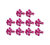 KiBcsLic 100 Bagues D'identification pour Volailles, Accessoires pour L'élevage de Pigeons, étiquettes D'identification pour Le Dressage, Rose