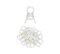 KiBcsLic 100 Clips de Support pour Plantes, Clips de Greffage, Clips de Treillis Réutilisables pour Légumes, Fleurs et Vignes, pour Serre, Jardin et Rosiers, 2,0 cm Clair
