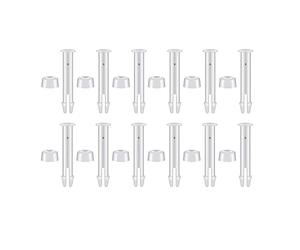 KiBcsLic 12 Pièces Goupilles de Jonction pour Piscine Éléments D'Assemblage Piscine Métal Joints Plastiques Durables Inclus Rechange Pratique Adapté Armatures, 7cm