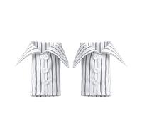 KiBcsLic 2 Fausses Menottes, Accessoire pour Costume Ou Manteau, Blanc