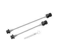 KiBcsLic 2 Pièces Axe de Roue Vélo Jeu de Démontage Rapide Tige Levier Clip Roue Avant Arrière Accessoires Métal Remplacement Facile Adapté Cyclistes Entretie, Noir