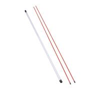 KiBcsLic 2 Pièces Bâtons D'Alignement de Golf Outils Directionnels Tiges D'Indicateur de Swing Matériel Fibre de Verre pour Correction du Geste Adaptés à La Pr, Rouge