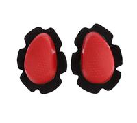 KiBcsLic 2 Pièces Genouillères Sliders Protection Coque Polyoxyméthylène Anti-Friction Utilisation sur Route Loisirs, Rouge
