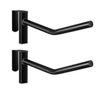 KiBcsLic 2 Pièces Porte-Selle Rangement D'Équipement Présentoir D'Écurie Support Mural Cintre pour Selle Finition et Facile à Poser Approprié pour Écur, Noir