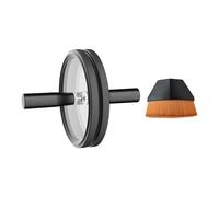 KiBcsLic 2 Pièces Record Cleaner Nettoyage Disque Vinyle Kit Protection Étiquette LP Manipulation Facile Construit en PP Étanche à l'eau Ada, Noir