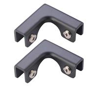 KiBcsLic 2 Pièces Support Fixation Aquarium Protecteur Clip Fixation Verre Aluminium Alliage Fonction Renforcement Installation Simple Convient pour Réser, pour 3 à 7mm