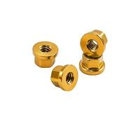 KiBcsLic 4 écrous de Roue à Bride M2 pour Crawler RC 1/30, Visserie de Montage, Pièces Détachées En Alliage D'aluminium pour SCX30, or