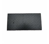 KiBcsLic 4 Pièces Bloc Amortisseur pour Unité Extérieure Absorption des Chocs Patin Anti-Vibration Réduction du Bruit Patin En Caoutchouc pour Climatiseur, 600 400 20mm, 1 PC Particule