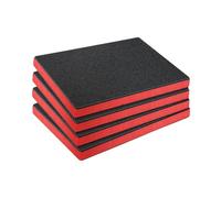 KiBcsLic 4 Pièces Inserts En Mousse Boîte à Outils Feuilles de Mousse pour Organisateur Protection Rembourrage Amovible Matériau Coussin Adapté à L'Emballage S, 43.8 Cm X 30 Cm X