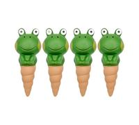 KiBcsLic 4 Pièces Plant Watering Stake Modèle Grenouille Système D'Arrosage Automatique en Céramique Distributeur d'eau pour Plantes Vertes et Fleurs en Pot Ad, Style B