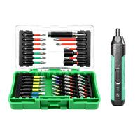 KiBcsLic 42 èces Assortiment D's En Acier S2 Étui Compartimenté Magnétique Kit Trnevis Étui Rangement Compact pr Atelier, Tournevis