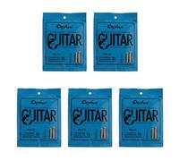 KiBcsLic 5 Paquets de Cordes de Guitare électrique, Pièces de Rechange pour Instruments de Musique, Argent RX15