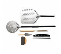 KiBcsLic 6 Pièces Pelle à Pizza Professionnel Kit Cuisson Anti-Adhésif Mezzaluna pour Boulanger