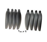 KiBcsLic 8 Pièces Hélice Quadcopter Propeller Pièces Détachées Drone Légères Stables Montage Facile Convient pour Compétition Utilisation Domestique, Translucide