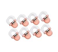 KiBcsLic 8 Pièces Pinces Ourlet Pantalon Clips Ajusteurs Bas Jambe Supports Ourlet Manche Attaches Ourlet Pratiques Matériau PP sans Adapté Bureau Vie Qu, Rose