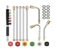 KiBcsLic 9 Pièces Kit Rallonge Lance | Télescopique, pr Ntoyage Extérieur