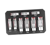 KiBcsLic 9X Douille D'écrou de Jambe de Force, Clé à Douille Fendue, Outil, Douille de Retrait de Voiture, Prise de Capteurs D'oxygène