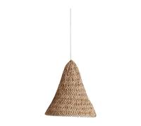 KiBcsLic Abat Jour Décoration Tissée Main Suspension de Plafond Cache Lampe Rustique Fait de Corde de Lin pour Une Texture Naturelle Adapté pour La Salle à Ma, M