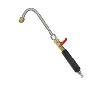 KiBcsLic Accessoire de Valve pour Nettoyeur Haute Pression 1/4 Tige Robuste en Cuivre et Acier Inoxydable Pulvérisation à 25 Degrés Adaptateur pour Tuyau, U Shape