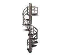 KiBcsLic Accessoires pour Maquette D'escalier Au 1/64 : échelle de Grenier Miniature à Monter Soi-même, Jardin Féerique Miniature, Micro-.