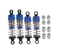 KiBcsLic Amortisseurs RC Kit Suspension à Huile Métallique Pièce Amortisseur avant Arrière Voiture RC Combo Accessoires Perfectionné Système Anti Fuite Adapté, Bleu