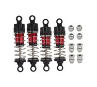 KiBcsLic Amortisseurs RC Kit Suspension à Huile Métallique Pièce Amortisseur avant Arrière Voiture RC Combo Accessoires Perfectionné Système Anti Fuite Adapté, Noir