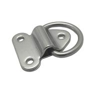 KiBcsLic Anneau D Rangement Pliable Plaque Œil Boucle Fixation Attache Ancrage Acier Inoxydable pour Camion Remorque Utilisation Marine Intérieur Extérieur