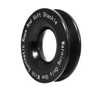 KiBcsLic Anneau de Remorquage pour Câble de Winch Résistant à La Réduction de Friction pour Utilisation en Secours et Récupération, Noir