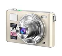 KiBcsLic Appareil Photo numérique Robuste, enregistreur, résolution 48 mégapixels, Accessoire Portable, Jouet pour études, Enregistrement, vlog, l'or Champenois