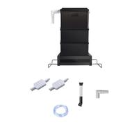 KiBcsLic Aquarium Filtre Boîte Tiroir Triple Structure Filtration Aquarium Matériaux Épais PP Silencieuse Purification Eau Adaptée Reptiles Poissons, 3 Boîtes