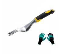 KiBcsLic Arrache-Mauvaises-Herbes Manuel Multifonctionnel Extracteur de Racines Manuel Conception Ergonomique Extracteur de Racines, Griffe Sarcleuse Droite