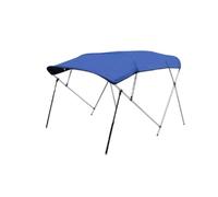 KiBcsLic avec Poteaux Support Imperméable Bâche Soleil Résistant Contre Bâche Soleil avec Structures Arquées pour Plaisanciers, Pêcheurs, Bimini À Quatre Traverses - 02