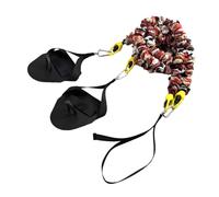 KiBcsLic Bande de Résistance pour La Natation Équipement D'Entraînement Sec Natation Force Bras Latex Bande Élastique Système Fitness Portable Adapté Adultes E, Rouge 20 LB