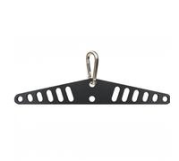 KiBcsLic Barre Perforée Angle Barre Tirage Dorsal Métallique Poignée Tirage Dorsal , Noir , 38 Cm