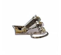 KiBcsLic Base Montage Marine Fixation Vissée Support Triangulaire Métallique Antirouille Socle Acier Inoxydable, Curved Staple Saddle