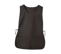 KiBcsLic Bavette de serveur avec attaches latérales, idéale pour les salons de coiffure, Noir