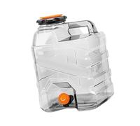KiBcsLic Bidon à Eau Contenant de Survie Distributeur de Jerrican de Randonnée Transparent et Robuste pour Un Usage Répété Approprié pour L'Hydratation, 15l