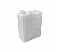 KiBcsLic Bidon Rectangulaire Multi-Usages, Récipient de Stockage en HDPE, Jerrican Alimentaire Résistant aux Produits Chimiques, Bidon Empilable pour Camping, Blanc, 25L Épais 1-2kg