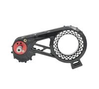 KiBcsLic Bike Rear Derailleur avec Cage de Système de Roue Guide 12T Céramique Pièce Détachée pour Transmission Plateau Guide Chaîne Fibre Carbone Adapté à, Argent