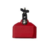 KiBcsLic Bloc de Percussion Musicale, Instrument de Tambour Latin, Cloche à Vache, Facile à Installer, Haute Performance, Facile à Utiliser, Bloc de Qualité Su, Rouge, S