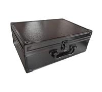 KiBcsLic Boîte à Bracelets Organiseur de Bijoux Conteneur de Rangement Aluminium Renforcé avec Poignée Protection Contre Les Chocs Rangement Séparé Convient Po, Doublure Noire, 30 Emplacements