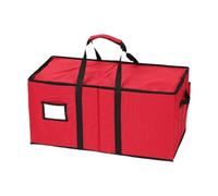 KiBcsLic Boîte de Rangement Ornements Noël Coffret Accessoires Boules Protection Antichoc Repliable Etiquette Facile Pratique pour Souvenirs Intérieur