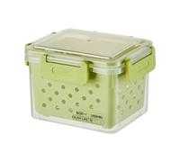 KiBcsLic Boîte de Rangement pour Fruits dans Le Réfrigérateur, Récipient avec Passoire pour Légumes et Salades, 12.5 X 9 X 10 Cm