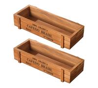 KiBcsLic Boîte en Bois Vintage pour Exposer des Fleurs dans Divers Décors, Brun
