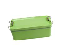 KiBcsLic Boîte En Métal Rectangulaire Réutilisable pour Biscuits, Bonbons, Petits Objets Artisanaux, Emballage de Friandises et, Rose