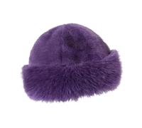 KiBcsLic Bonnet d'hiver en Fausse, Tendance pour Les Randonnées en Raquettes par Temps Froid et La, Violet