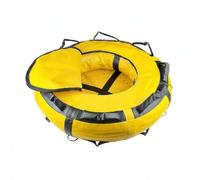 KiBcsLic Bouée de Signalisation de Plongée Bouée Flotteur Marqueur Balise en PVC Souple et Gonflable Corps Circulaire à Bord Noir Renforcé Suivi de Position