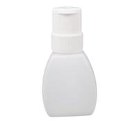 KiBcsLic Bouteille Pression Vide Flacon Pompe Distributeur Liquide Plastique Résistant Convient pour Soins Des Ongles Nettoyage de Pinceaux Salle de Bain, Oblat